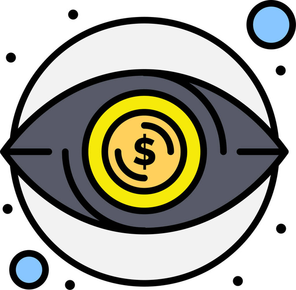 Augengeld-Symbol in der Marketing-SEO-Kategorie - Vektor, Bild