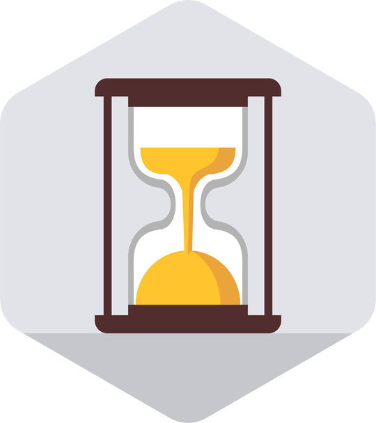 Песочные часы иконка секундомера в плоском стиле - Вектор,изображение