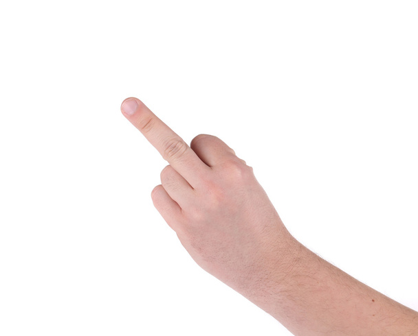 Hand shows middle finger. - Photo, Image