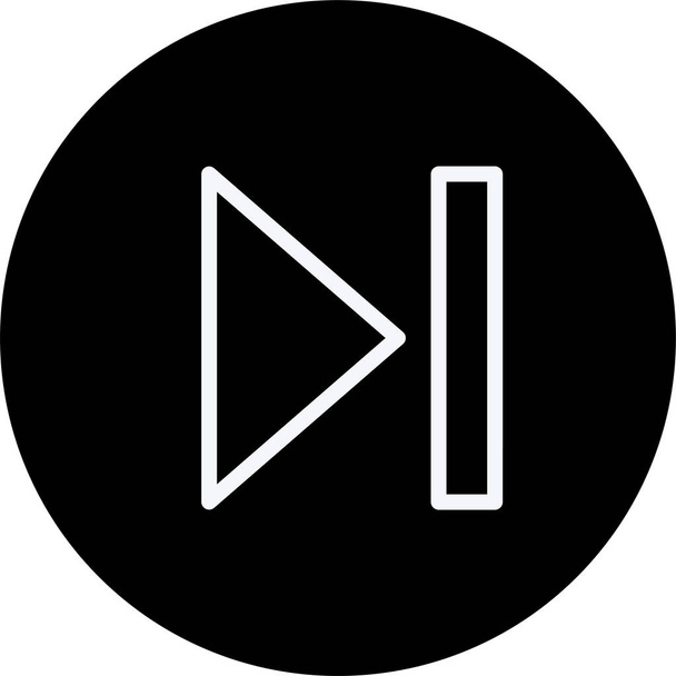 audio media multimedia icon in outline style - Vektör, Görsel