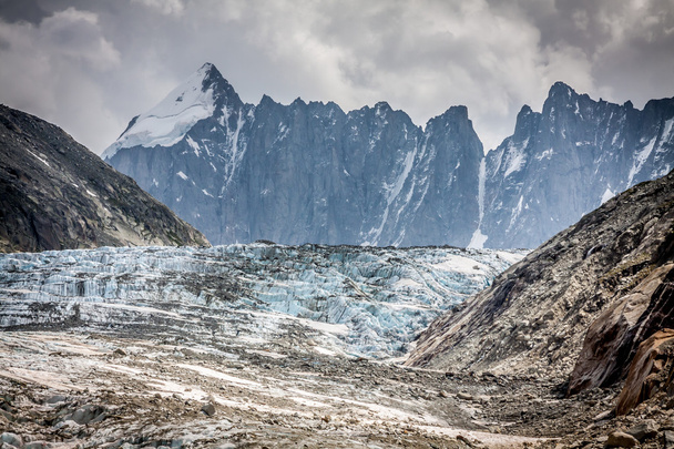 Argentiere Glacier view, Chamonix, Mont Blanc Massif, Alps, Fran - 写真・画像