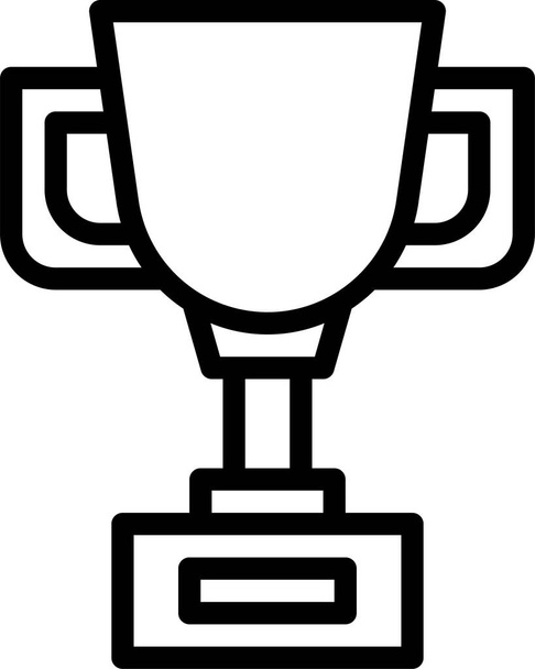 award sports trophy icon in education-school-learning category - Вектор,изображение