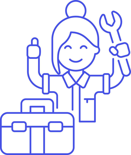 box contractor customer icon - Vector, Image