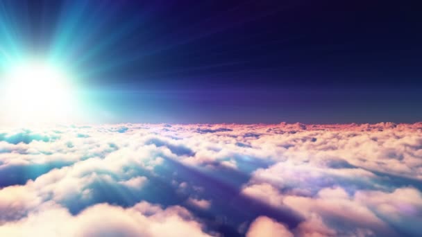 fliegen über Wolken - Filmmaterial, Video