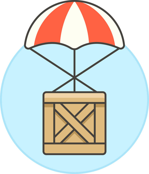 drop service air icon in business-management category - Vector, Image