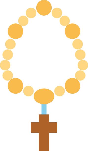 beads pray mantra icon - Vector, Image