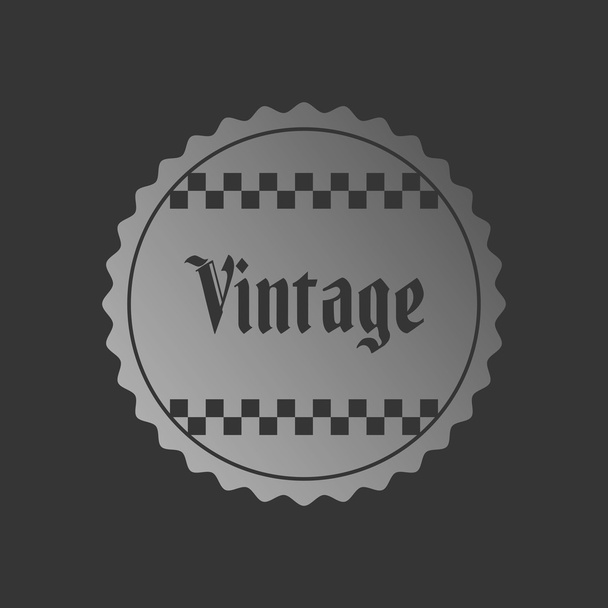 Vintage theme sticker - Vektor, kép