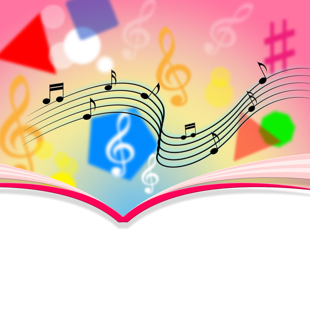 Copyspace Notes Significa Hoja de Música y Melodía
 - Foto, Imagen