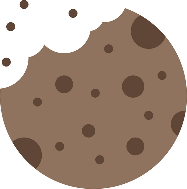иконка десерта печенья в категории пищевых напитков - Вектор,изображение