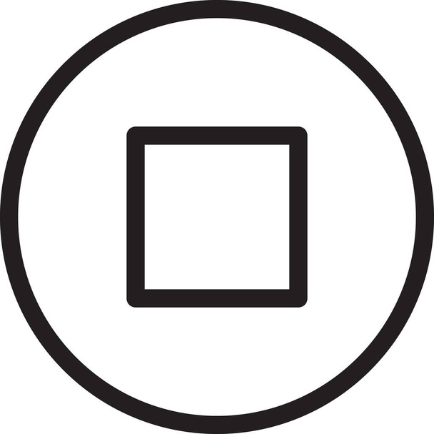 stop control controla icono en estilo sólido - Vector, imagen