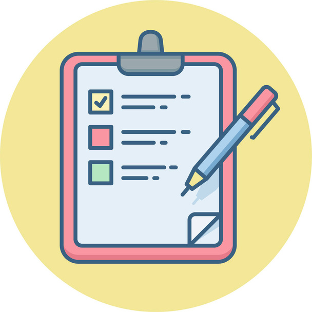 key notes note notes icon in filled-outline style - Вектор, зображення
