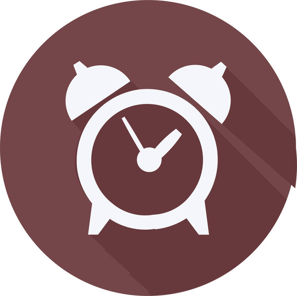 обучение иконка часов в твердом стиле - Вектор,изображение