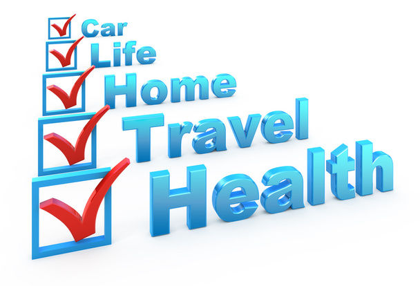 Health Insurance, Travel Insurance, Home Insurance, Life Insurance, Car Ins - Photo, Image
