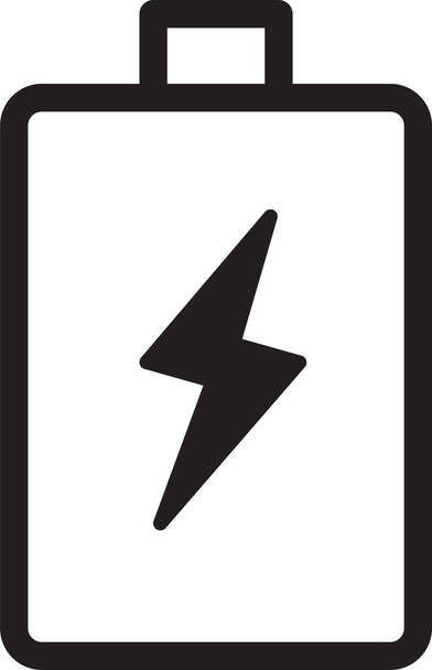 ícone de carregamento de célula de bateria no estilo esboço - Vetor, Imagem