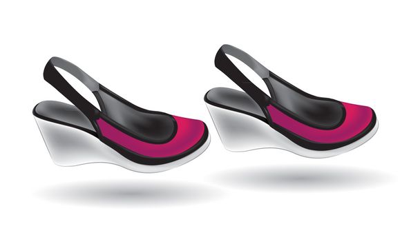 Ilustración de moda zapatos - Vector, afbeelding