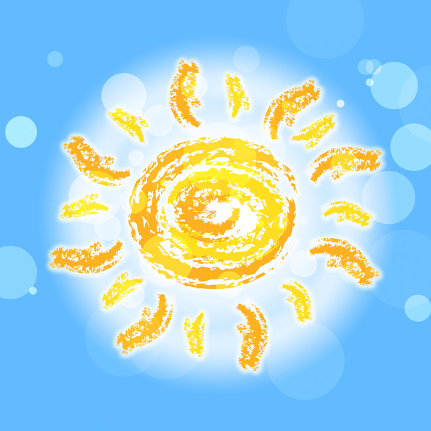 Солнечные лучи символизируют летнее время и луч
 - Фото, изображение