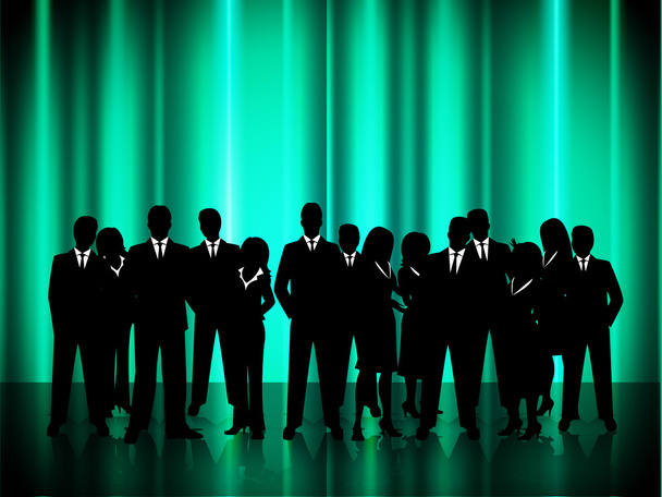 Деловые люди представляют бизнесменов и бизнесменов в командной работе
 - Фото, изображение
