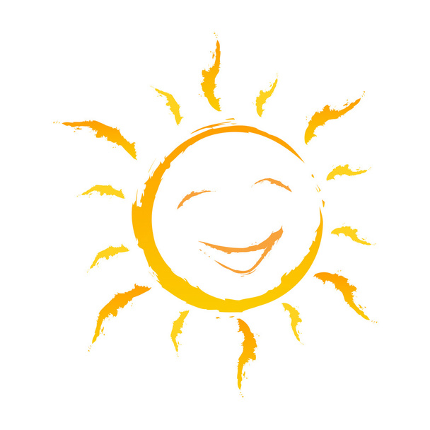 Smiling Background Shows Solar Cheerful And Joy - Photo, Image