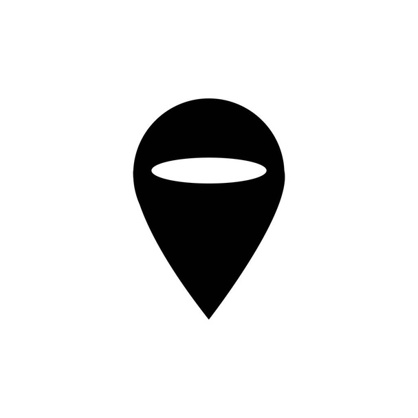 ikona wektora położenia punktu mapy dla mapowania i alokacji satelitarnej - Wektor, obraz