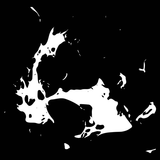 Grunge blanco salpicado fondo, ilustración vectorial - Vector, imagen