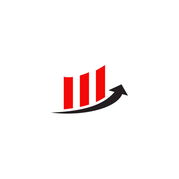 Nach oben Diagramm Grafik Logo Design Vektor-Vorlage - Vektor, Bild