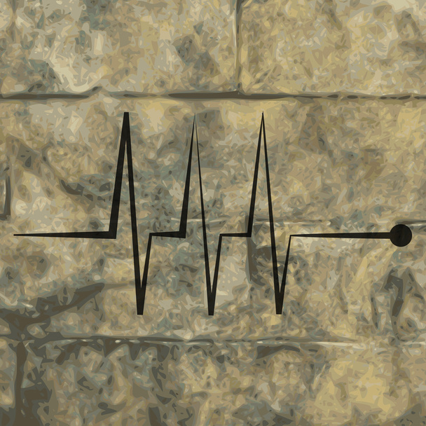 Design plano de pulso cardíaco com fundo abstrato
 - Foto, Imagem