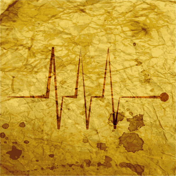 Пульс сердца плоский дизайн с абстрактным фоном
 - Фото, изображение