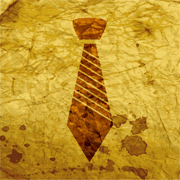 krawat ikona Płaska konstrukcja z streszczenie tło - Zdjęcie, obraz