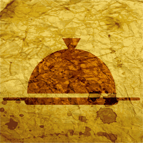 Иконка ресторана плоский дизайн с абстрактным фоном
 - Фото, изображение