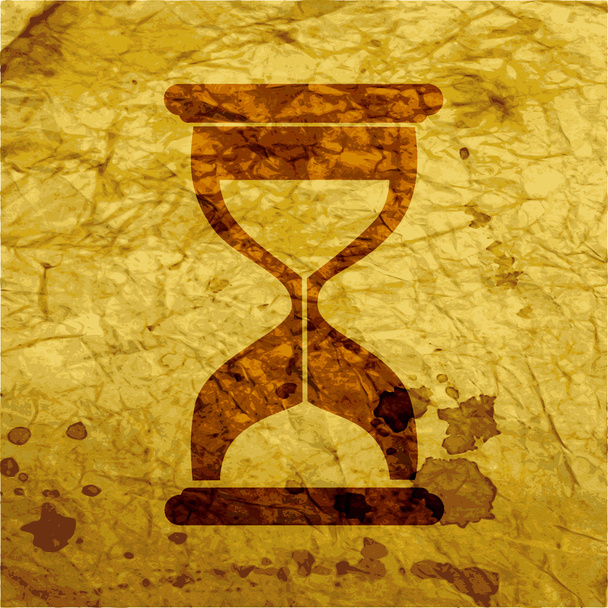 Homokóra idő ikon lapos design absztrakt háttér - Fotó, kép