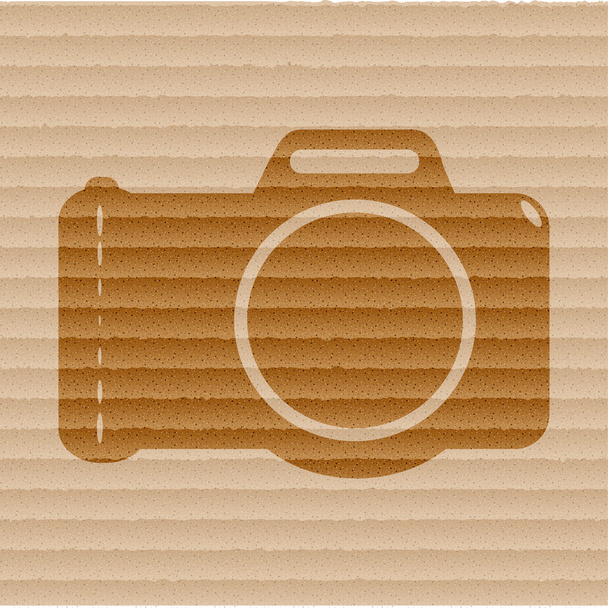 Icône appareil photo design plat avec fond abstrait
 - Photo, image