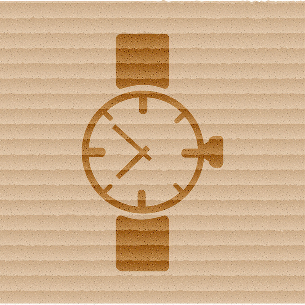 Mira, reloj. icono Piso con fondo abstracto
 - Foto, imagen