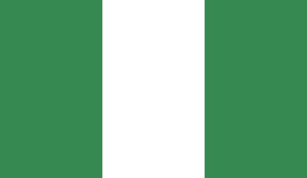 Nigeria Nationalflagge Offizielles Zeichen Symbol Illustration - Foto, Bild