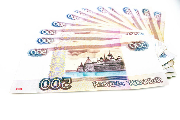 500 rublos russos poucas notas. - Foto, Imagem