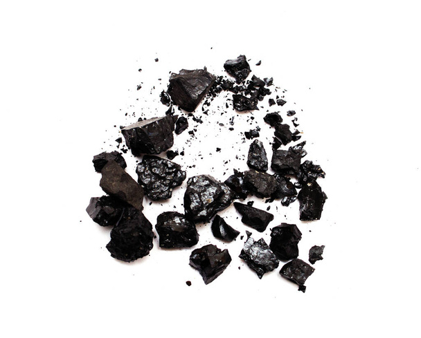 charcoal isolated on white background - Fotó, kép