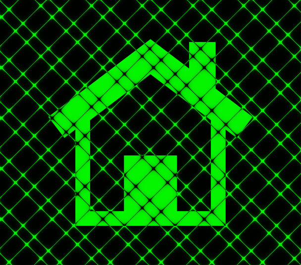 A casa. icono de la casa Piso con fondo abstracto
 - Foto, imagen