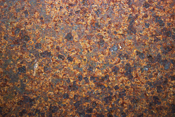 Rustikaler alter Metallhintergrund und Rostbeschaffenheit - Foto, Bild