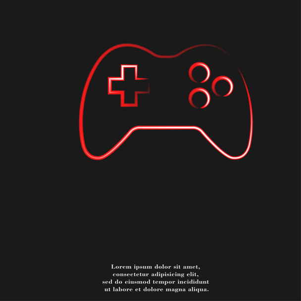 Pelaamista Joystick kuvake tasainen muotoilu abstrakti tausta
 - Valokuva, kuva