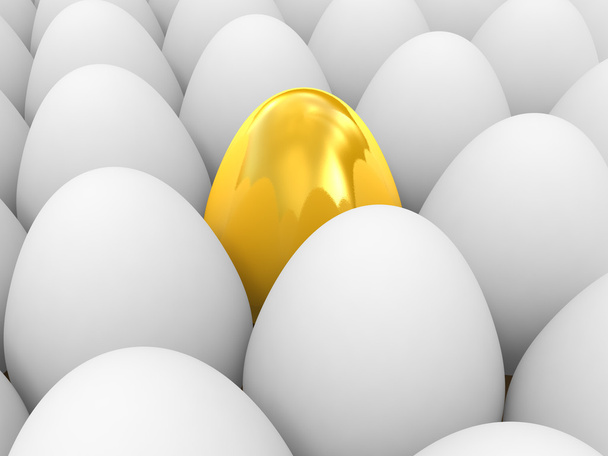 Sorpresa de Pascua - huevo dorado
 - Foto, imagen