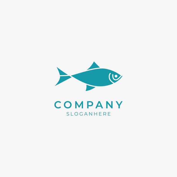 Symbole mit Fisch-Logo - Vektor, Bild