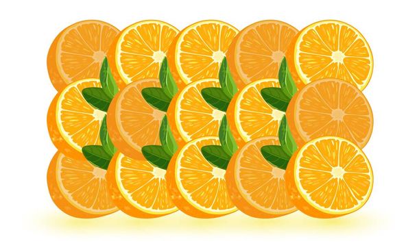 Parti di cartoni animati di arancione - Vettoriali, immagini