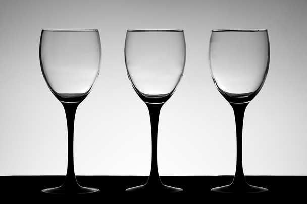 A cascade of wine glasses - Photo, Image
