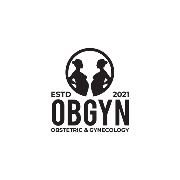 Obgyn Clinic logo design vektorová šablona - Vektor, obrázek
