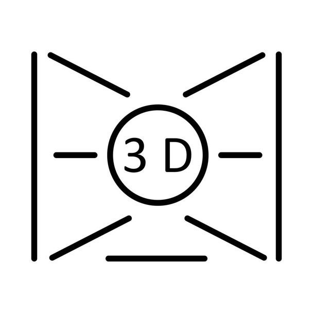 3D-skannerin vektorilinjan kuvake - Vektori, kuva