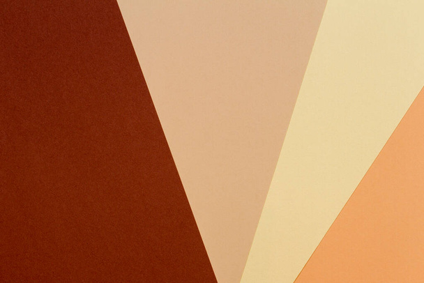 Väri paperit geometria koostumus tausta beige keltainen ja ruskea sävyjä - Valokuva, kuva