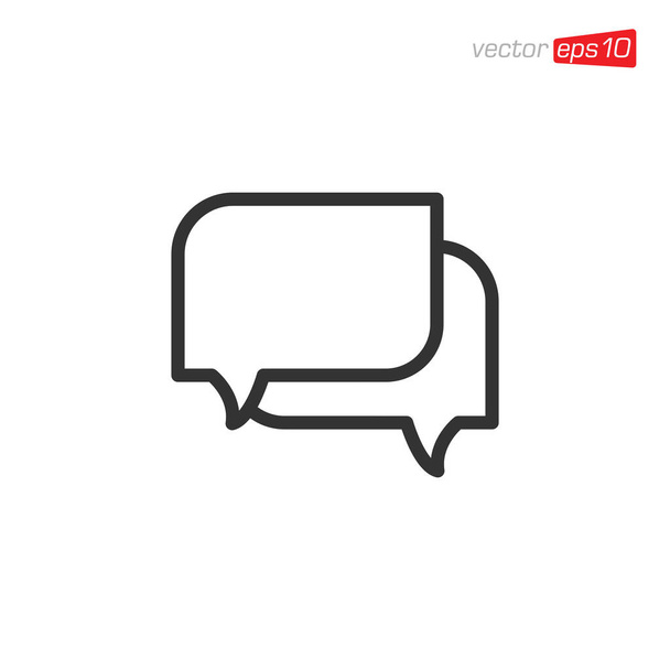 Message Chat Icon Design Vector - Vektor, obrázek