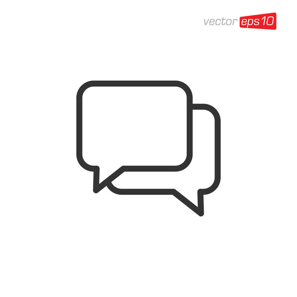 Message Chat Icon Design Vector - Vector, Image