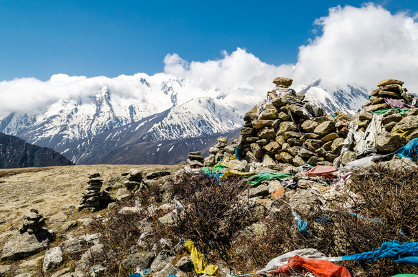 View of the Himalayan mountains. Tibet - Fotografie, Obrázek