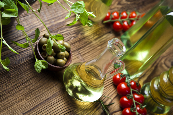Olive oil with tomatoes - Photo, Image