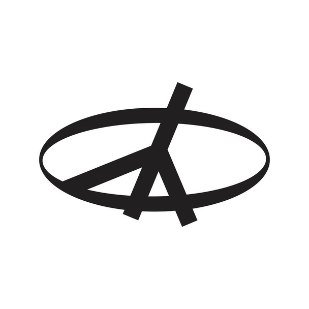 σύμβολο ειρήνης εικονίδιο διάνυσμα φιλία εικονογράφηση πρότυπο σχεδιασμού - Διάνυσμα, εικόνα